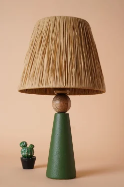Tafellamp Ortatepe Groen/Bruin