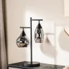 Tafellamp Pleun 2-Lichts Smoke Glas - Giga Meubel