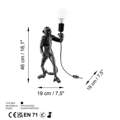 Tafellamp Singe Zwart
