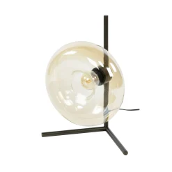 Tafellamp Soll 1-lichts Amber Glas - Giga Meubel