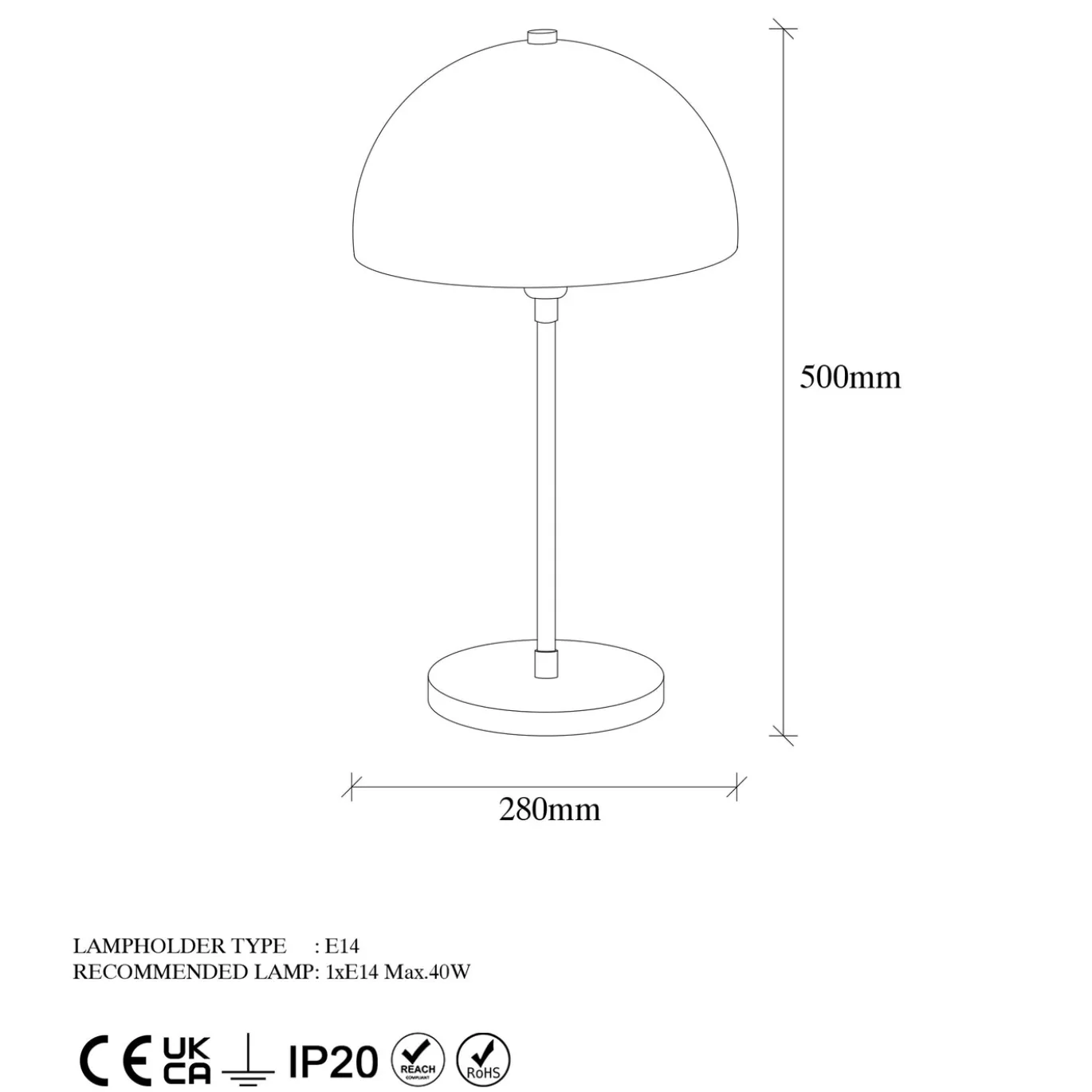 Tafellamp Varzan Goud
