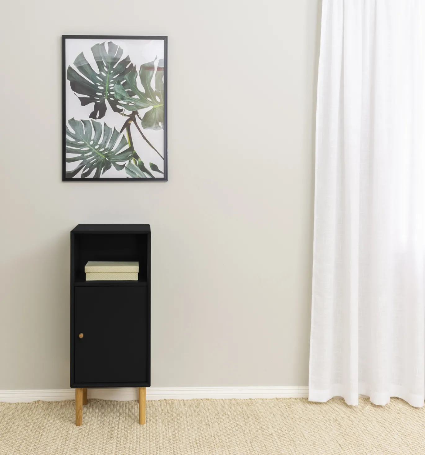 Tenzo Wandkast Z Halfcube Assembled Zwart