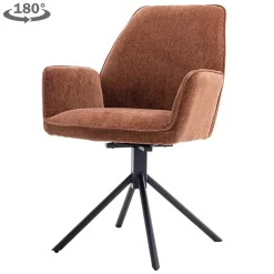 Tower Living Armstoel Amaro Stof Nature 500 Pearl Copper (draaibaar)