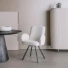Tower Living Armstoel Livo Stof Ascot 1 Wit (draaibaar)