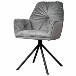 Tower Living Armstoel Palma Stof Bluvel 14 Grijs