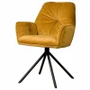 Tower Living Armstoel Palma Stof Bluvel 68 Geel