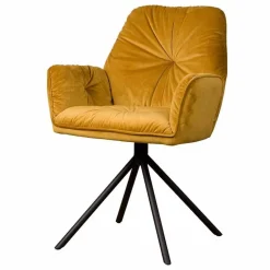 Tower Living Armstoel Palma Stof Bluvel 68 Geel