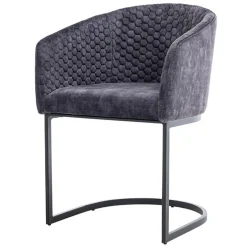 Tower Living Armstoel Pellaro Stof Adore 29 Donkergrijs