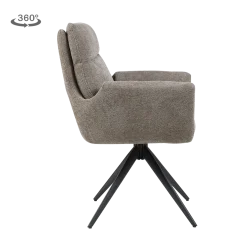 Tower Living Armstoel Varzo Toro 45 Mokka Draaibaar