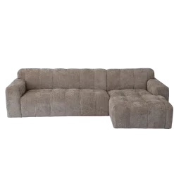 Tower Living Bank Austin 2,5-zits-al + Chaise R Haga 30 Beige
