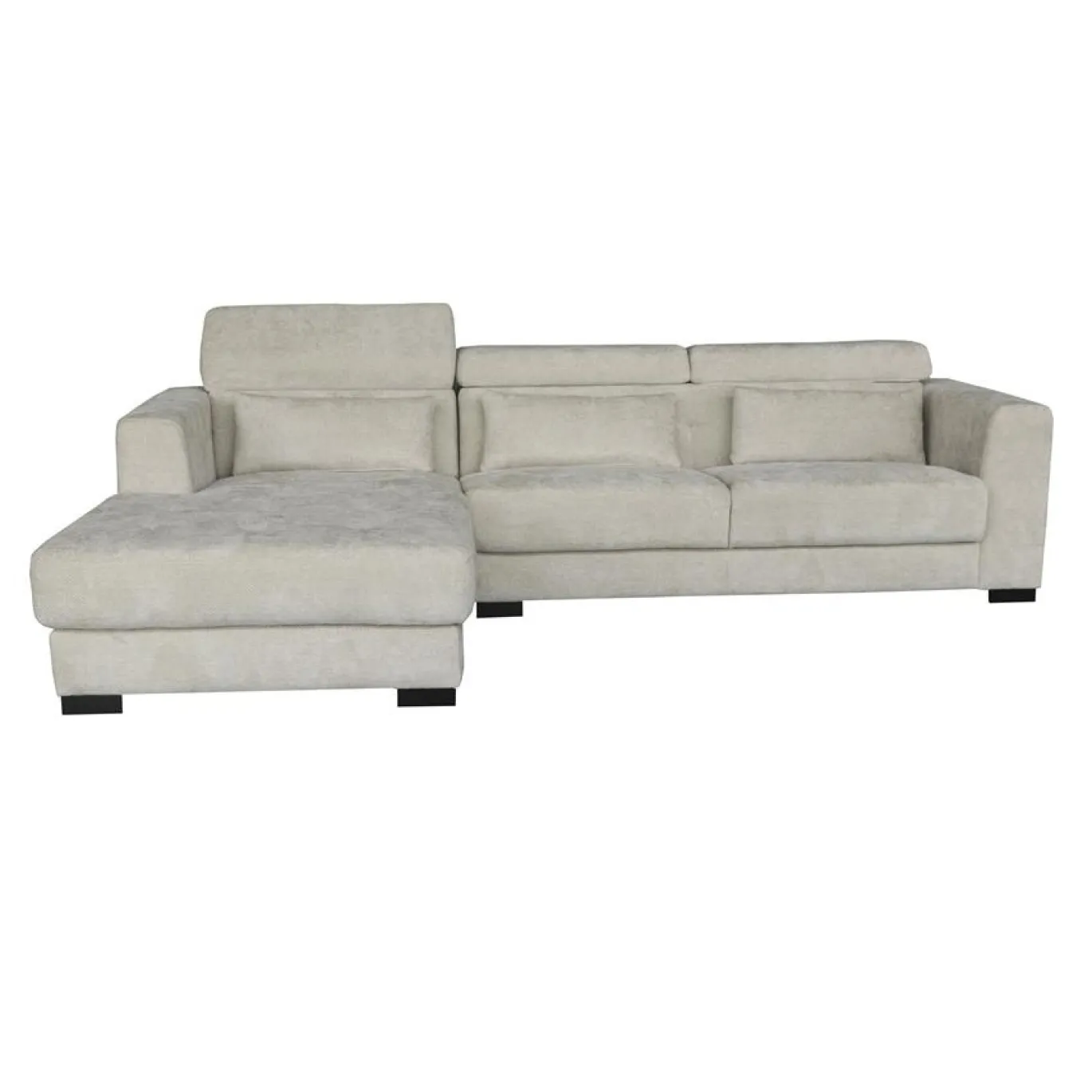Tower Living Bank Brighton Chaise L + 3-ar Fabric 15 Ivory