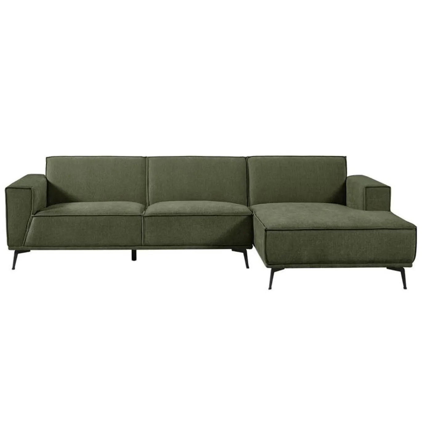Tower Living Bank Leeds 2,5-al Zits + Chaise Longue R City 355 Bottle Groen