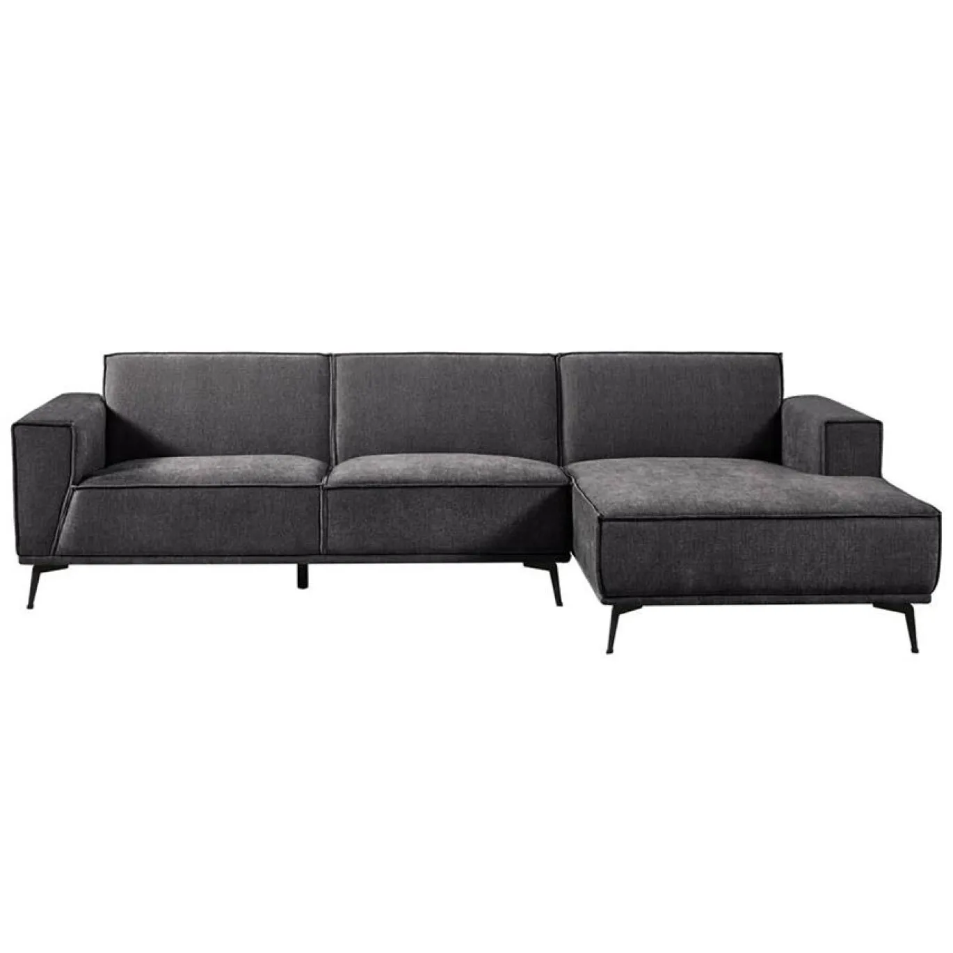 Tower Living Bank Leeds 2,5-al Zits + Chaise Longue R City 464 Black Blue