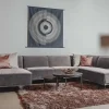 Tower Living Bank Leeds Chaise L 2,5-zits Ottoman R City 453 Moss Grijs