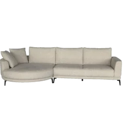 Tower Living Bank Prescot 2,5-zits-al + Chaise R Sahara 120 Zand