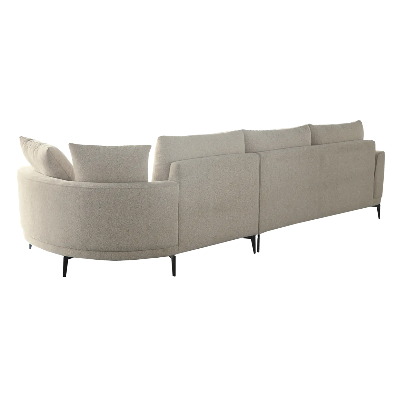 Tower Living Bank Prescot 2,5-zits-ar + Chaise L Sahara 120 Zand