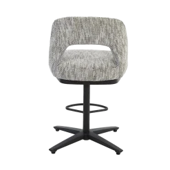 Tower Living Barstoel Caldes Ted 8 Wit/Grijs Draaibaar