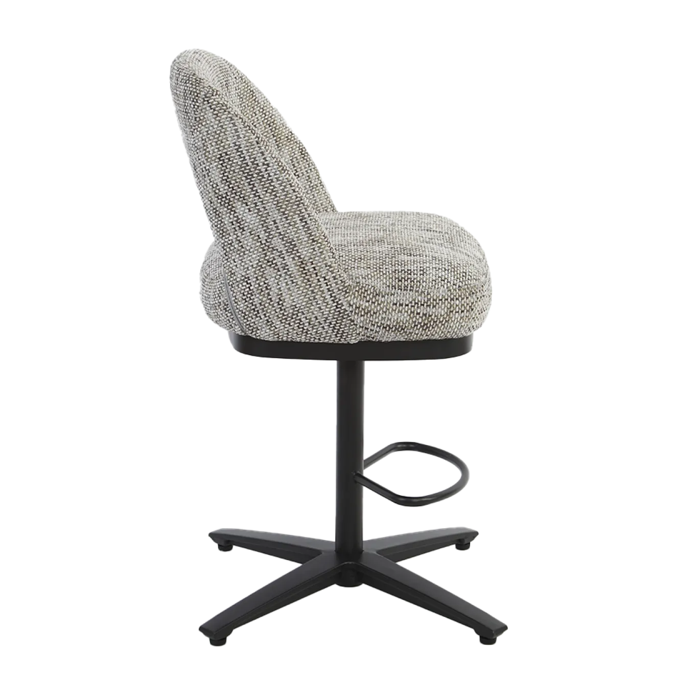Tower Living Barstoel Caldes Ted 8 Wit/Grijs Draaibaar