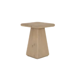 Tower Living Bijzettafel Asti Vierkant Naturel 40cm