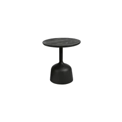 Tower Living Bijzettafel Elba Zwart Rond 40cm