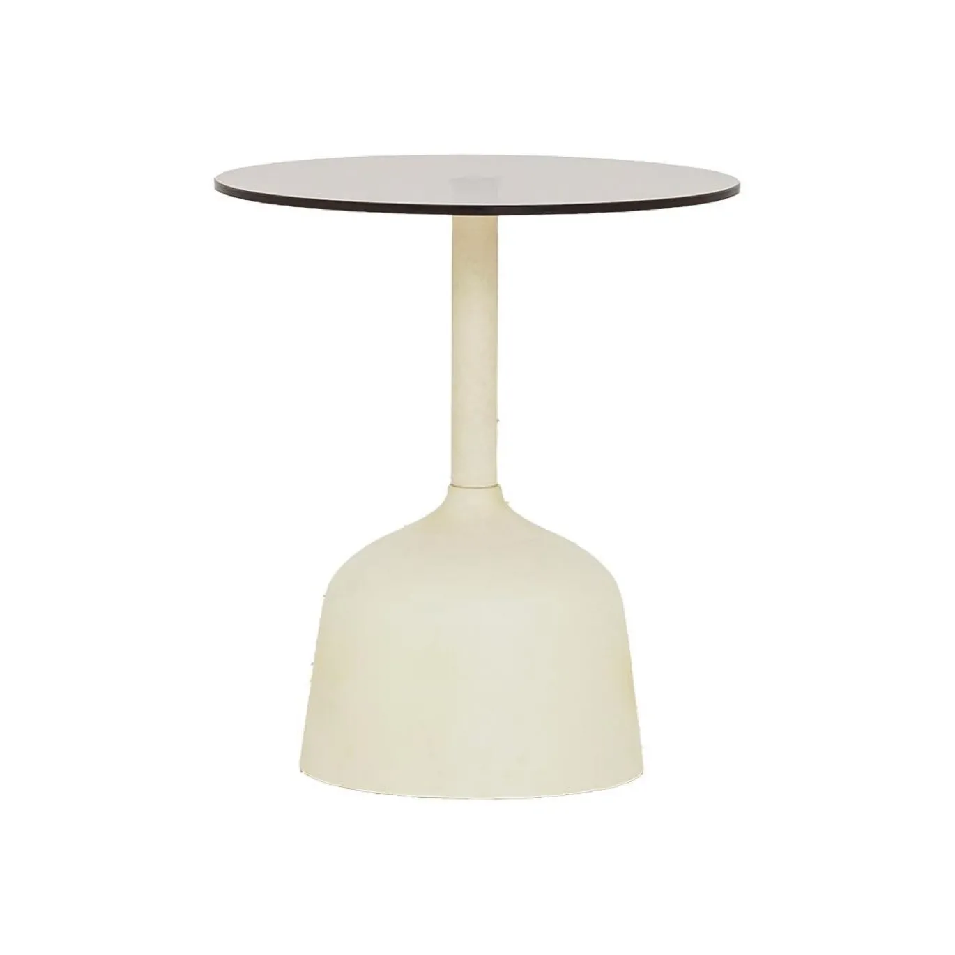 Tower Living Bijzettafel Elba Glas Gebroken Wit Rond 40cm
