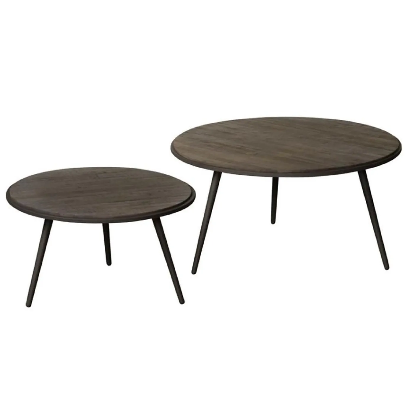 Tower Living Bijzettafel Rolo Set Vanaf 60cm Bruin