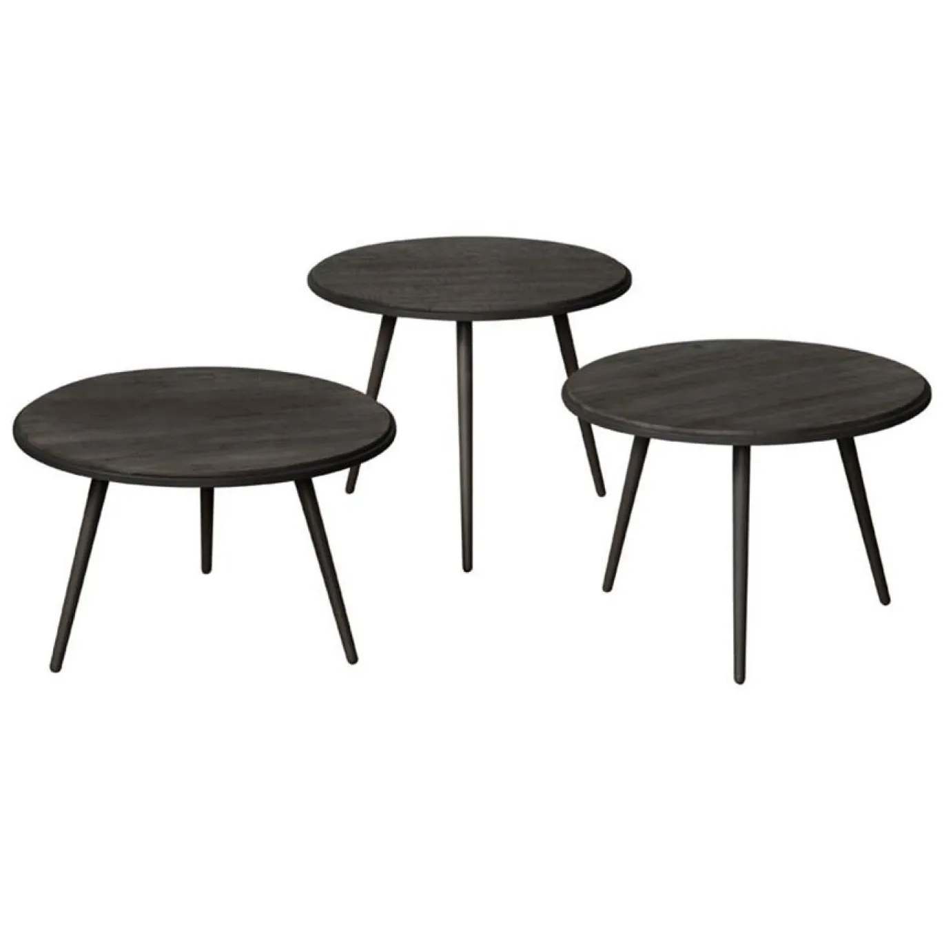 Tower Living Bijzettafel Turi 55cm Zwart