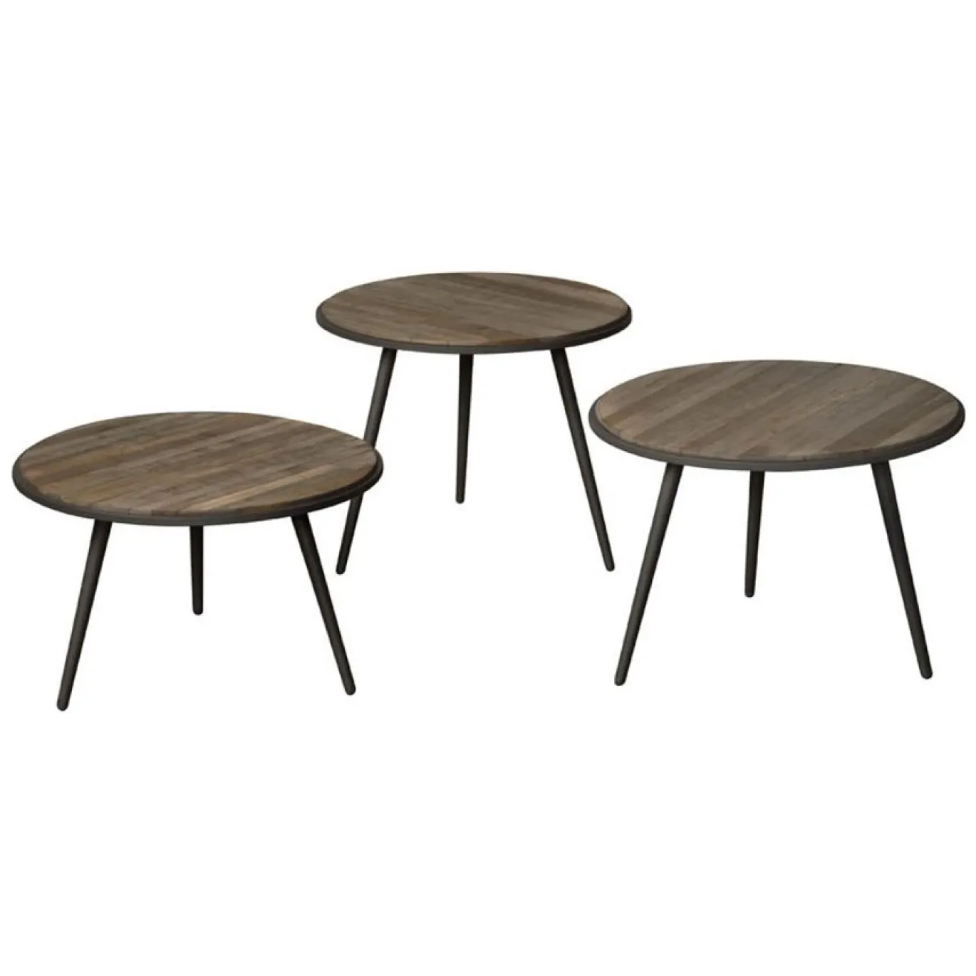 Tower Living Bijzettafel Turi 55cm Bruin