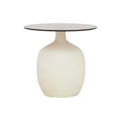 Tower Living Bijzettafel Vigo Glas Gebroken Wit 45cm