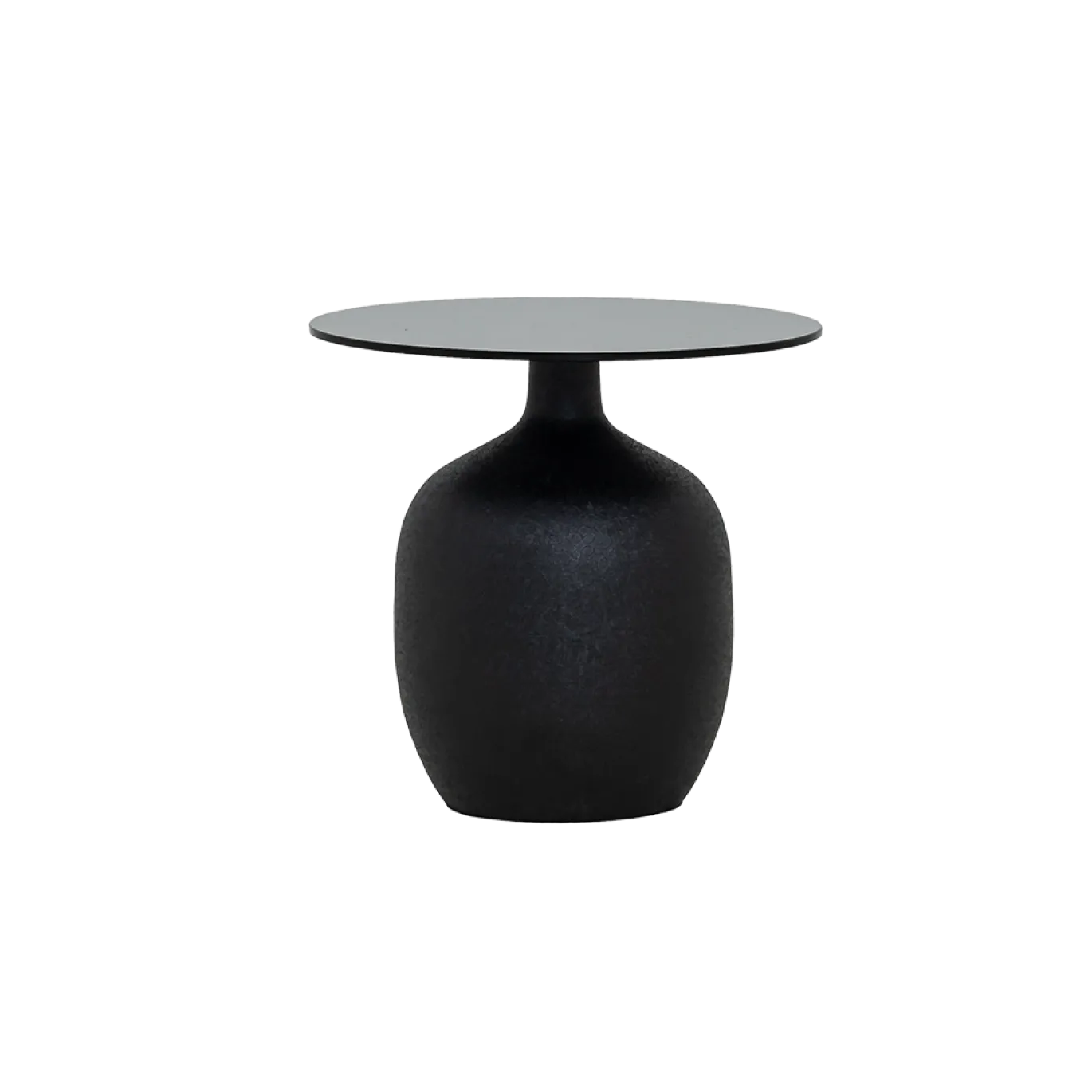 Tower Living Bijzettafel Vigo Glas Zwart 45cm