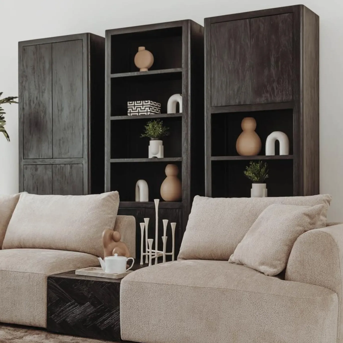 Tower Living Bijzettafel Ziano Zwart