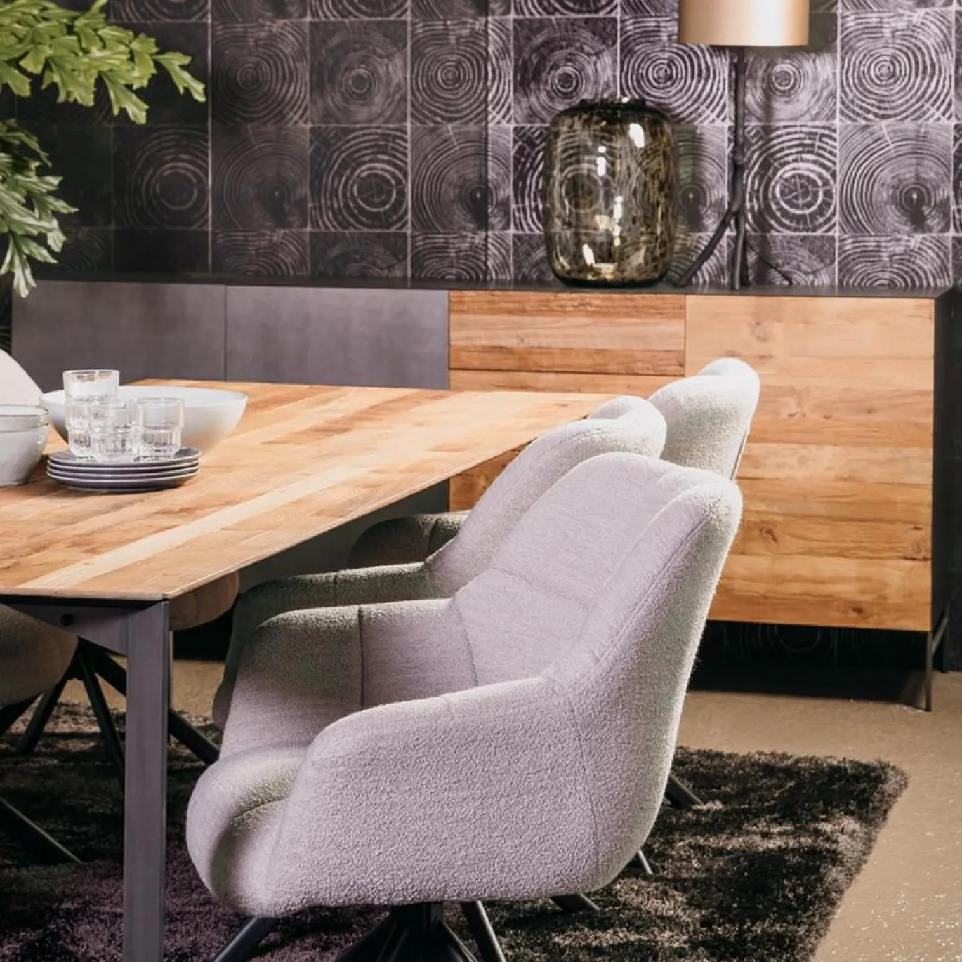Tower Living Dressoir Pandora 220cm Bruin