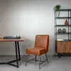 Tower Living Eetkamerstoel Belmonte Stof Cherokee 8 Cognac