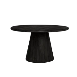 Tower Living Eetkamertafel Asti Rond Zwart 130cm