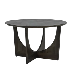 Tower Living Eetkamertafel Fermo Rond Olijfbruin 130cm