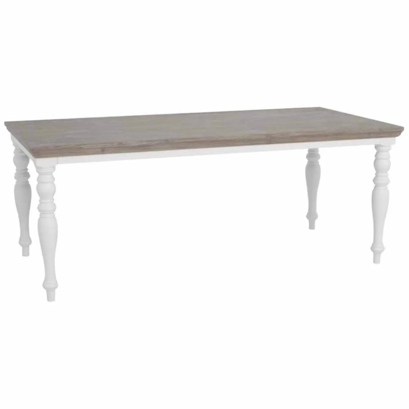 Tower Living Eetkamertafel Fleur Chique 160cm Wit