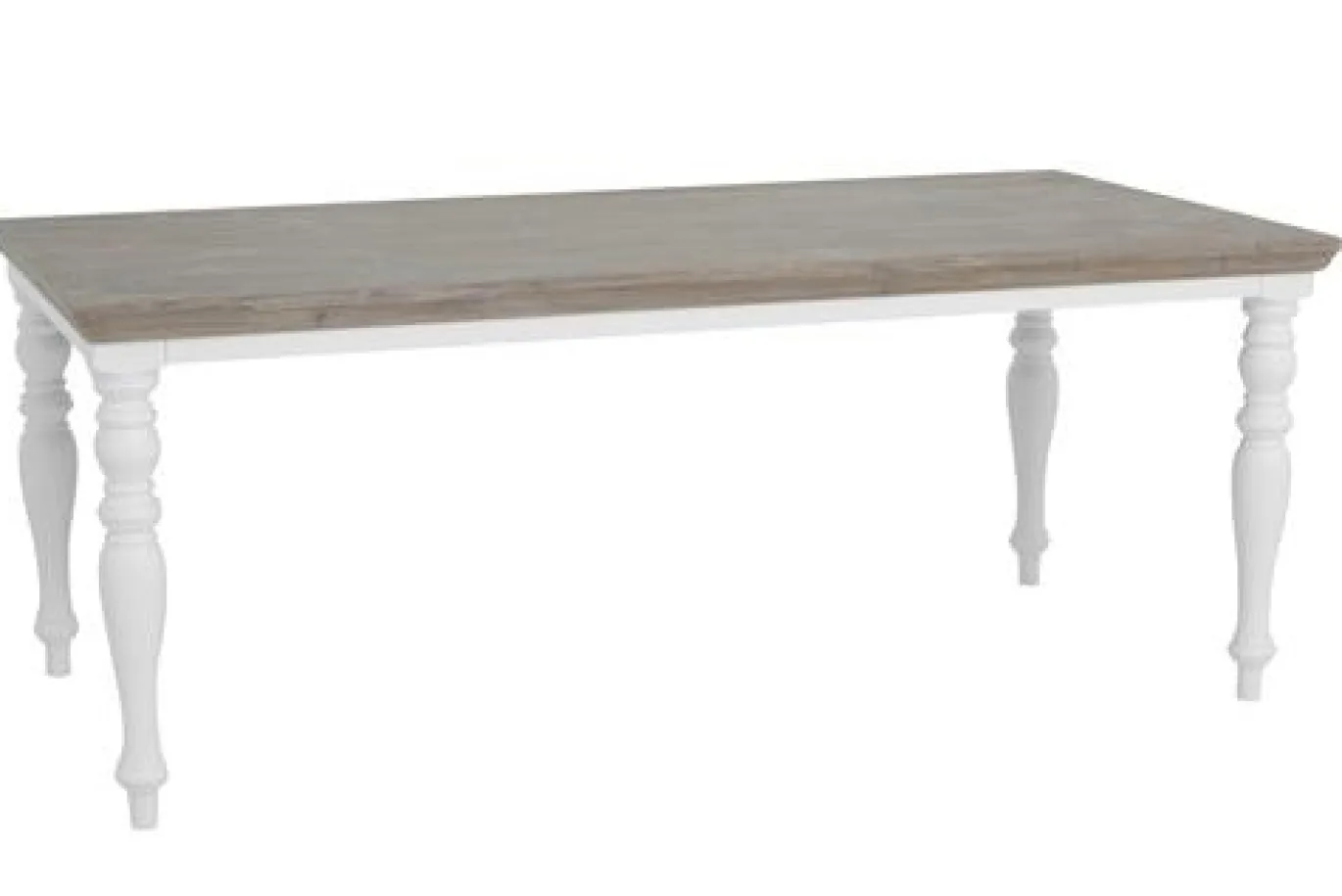 Tower Living Eetkamertafel Fleur Chique 160cm Wit