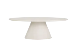 Tower Living Eetkamertafel Mello Ovaal Wit 240cm