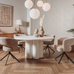 Tower Living Eetkamertafel Melzo Wit 150cm