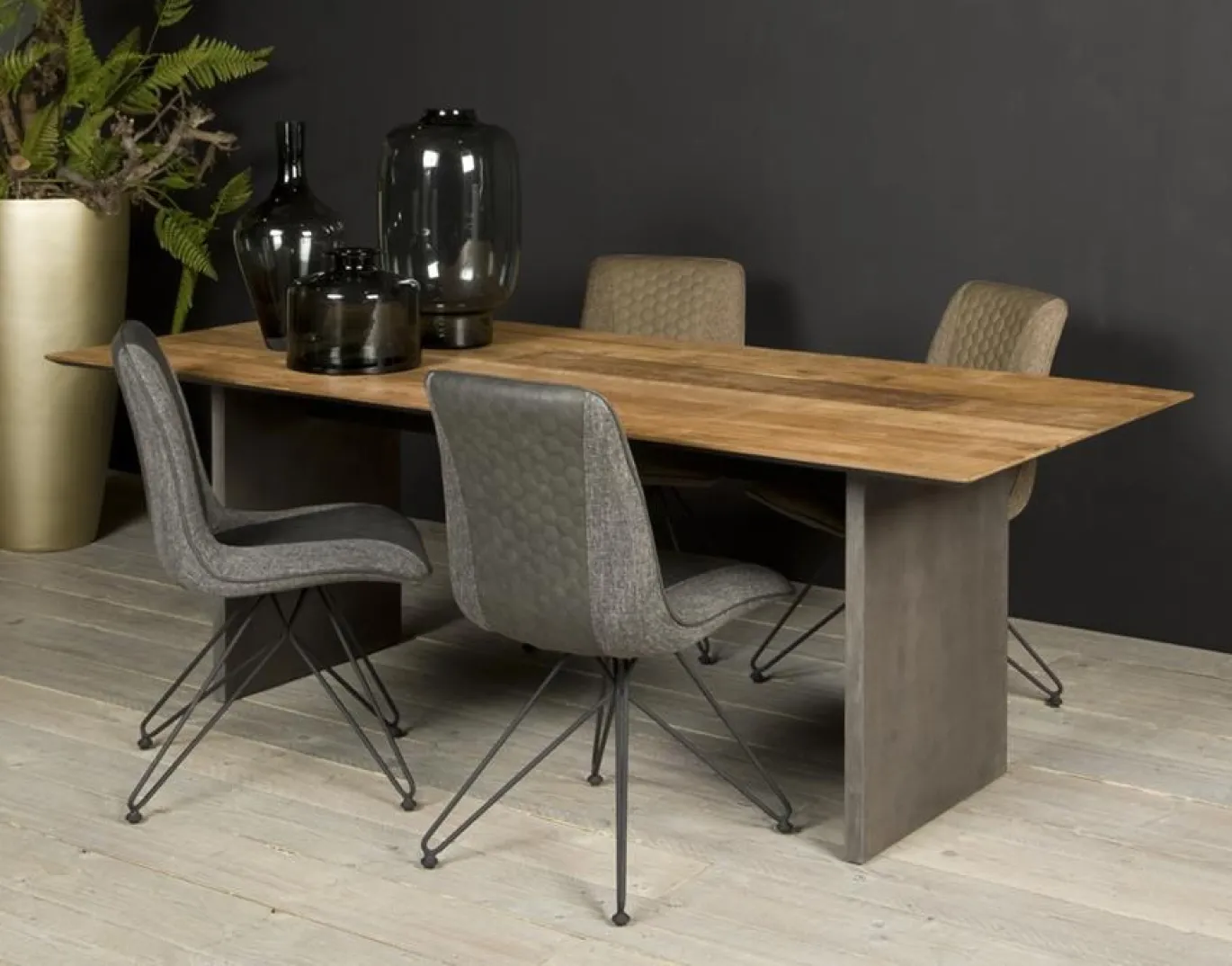 Tower Living Eetkamertafel Ora 200cm Bruin