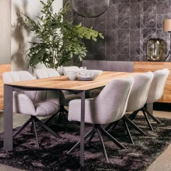 Tower Living Eetkamertafel Pandora 180cm Bruin