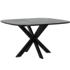 Tower Living Eetkamertafel Silvi Zwart 130cm
