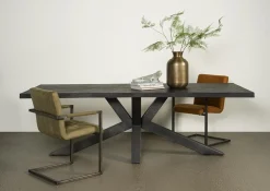 Tower Living Eetkamertafel Sovana 180cm Zwart