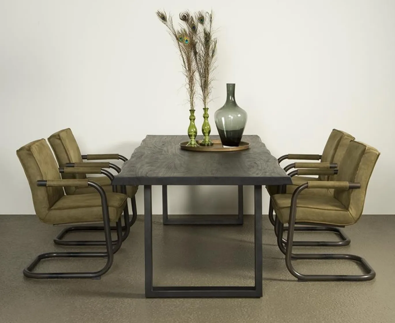 Tower Living Eetkamertafel Ultimo 160cm Zwart