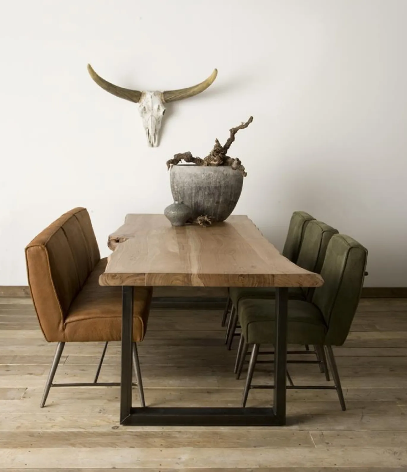 Tower Living Eetkamertafel Urbania 220cm Bruin