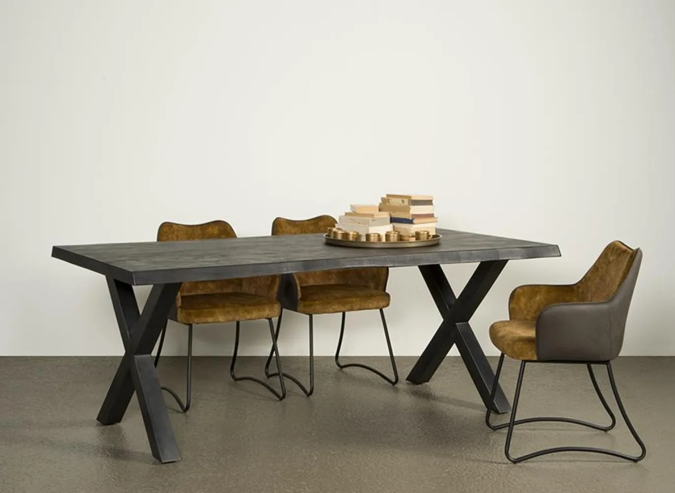 Tower Living Eetkamertafel Xara 160cm Zwart