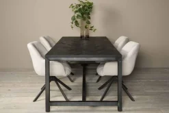 Tower Living Eetkamertafel Ziano 160cm Zwart