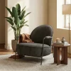 Tower Living Fauteuil Amelia Stof Haga 16 Charcoal