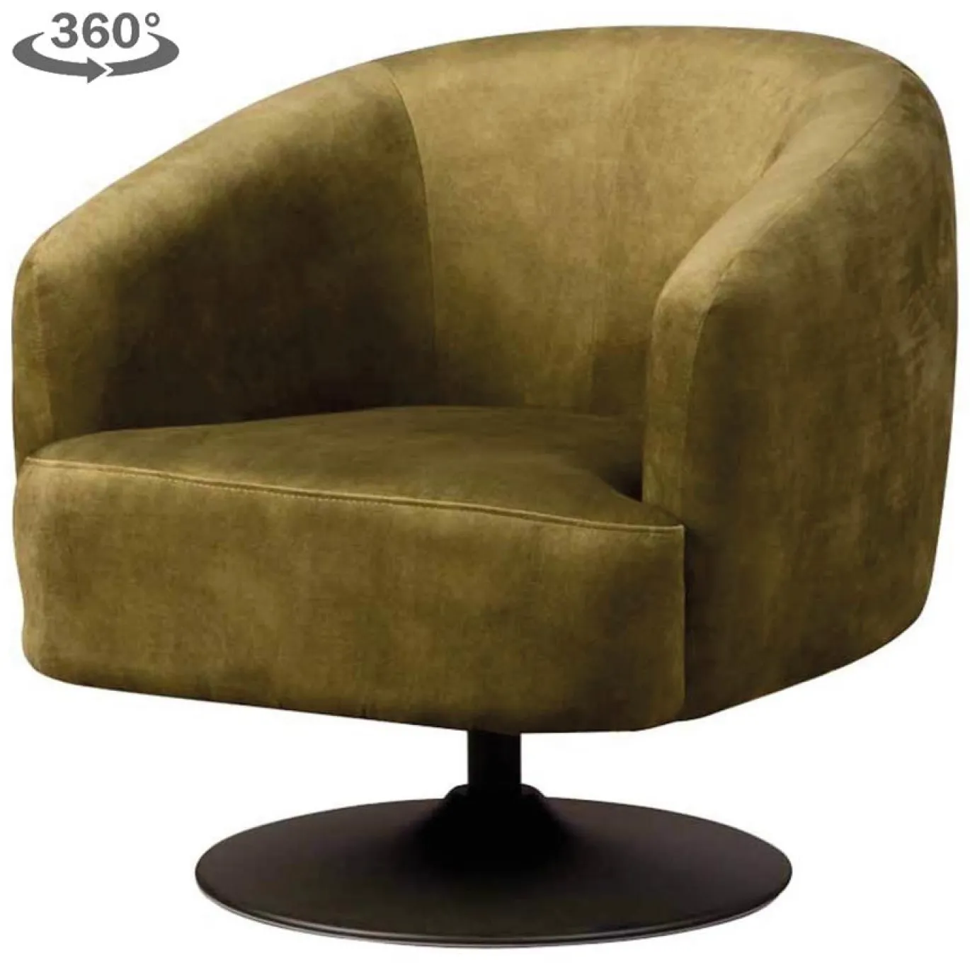 Tower Living Fauteuil Barga Bliss 19 Groen (draaibaar)