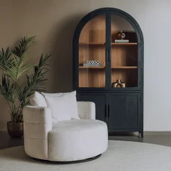 Tower Living Fauteuil Bolza Trenza 6 Ivory Draaibaar